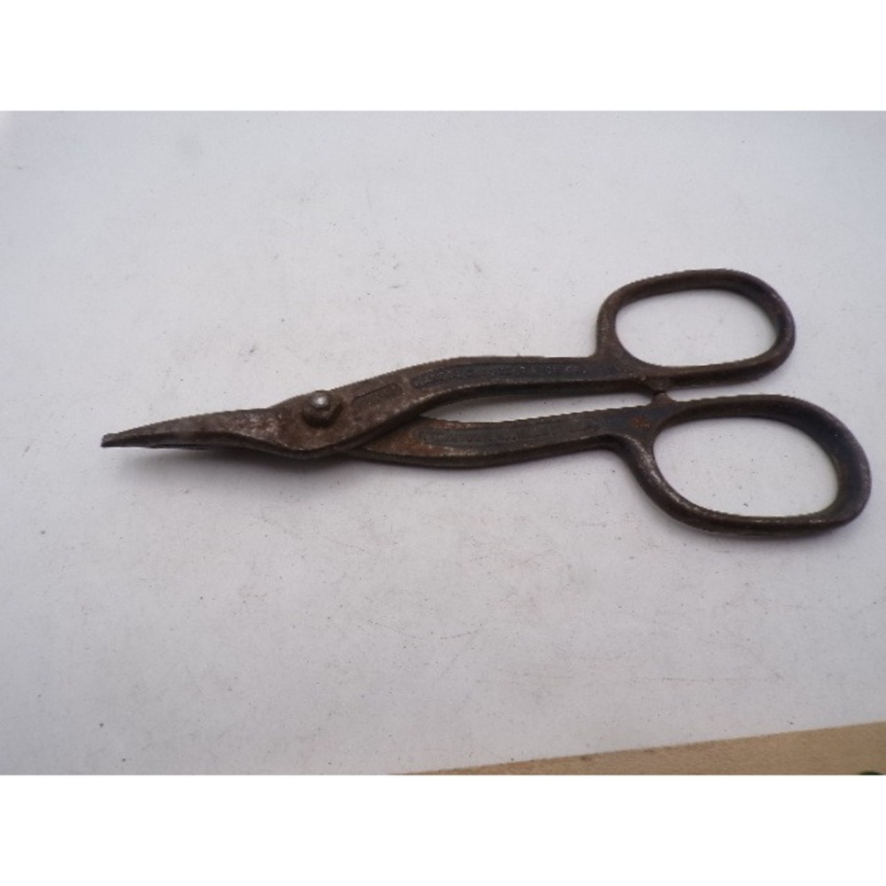 Vintage Crescent Tool Co No T47 Tin Snips Metal Shears Jamestown NY USA 7 Inch